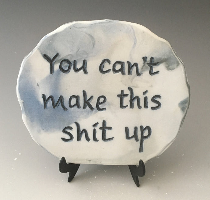 You can't make this shit up -inspirational plaque