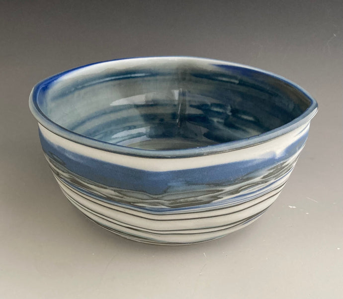 Serving Bowl #3358 Squared, Carved