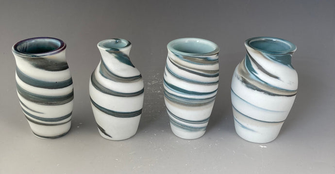 Mini Vases with teal